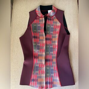 Prana Maroon and Multicolor Patterned One Piece